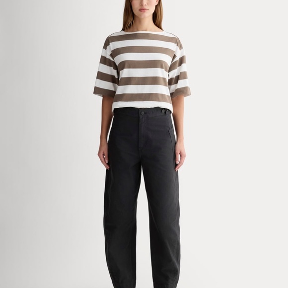 Everlane Women's Fatigue Barrel Pant in Black, Size 16, Cotton/Linen - Picture 4 of 5